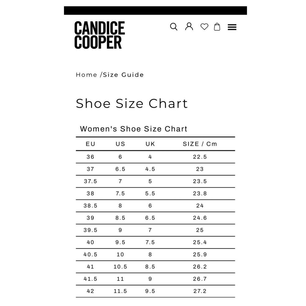 CANDICE COOPER JANIS STRIP CHIC S WMN
 Sz 7.5 - NEW W/ BOX - Picture 9 of 9